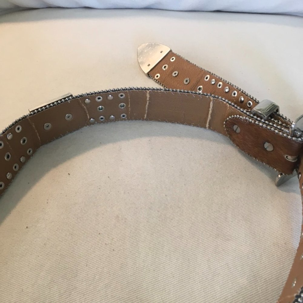 W.B. Atlas TM Jeweled and Pony Hair Belt - Picture 4 of 12